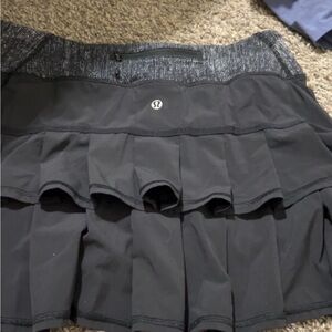 lululemon athletica Black Tiered Mini Skirt